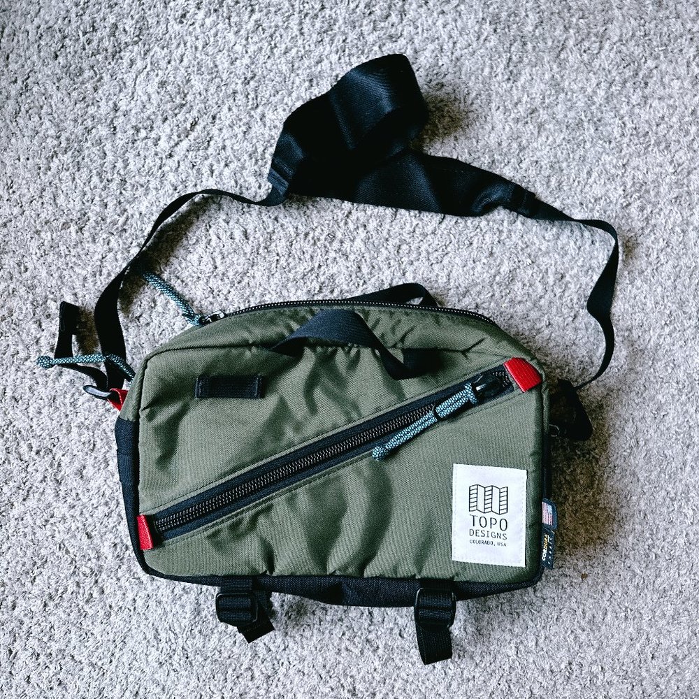 Topo Designs Quick Pack Waist Bag Green (Rare Colorway) Excellent Condition